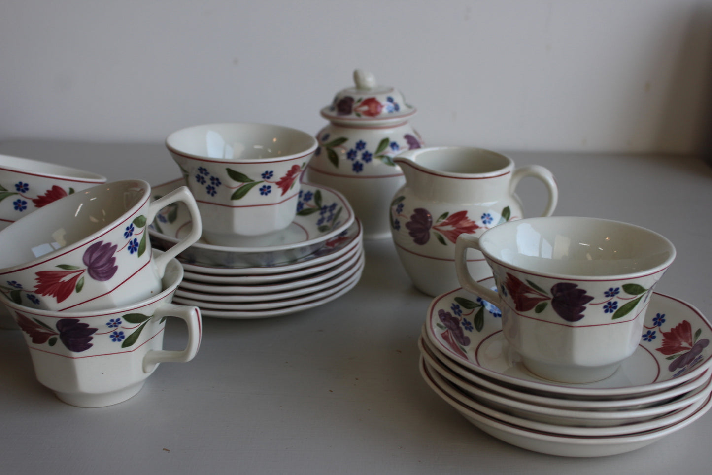 Adams Old Colonial Cups & Saucers - Kernow Furniture