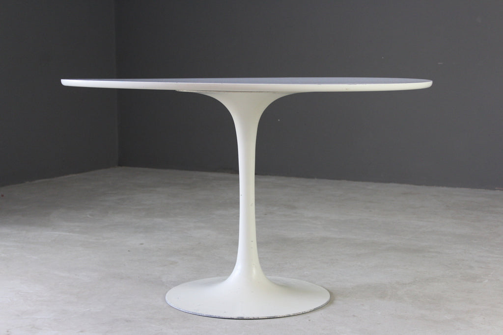 Retro White Tulip Dining Table - Kernow Furniture