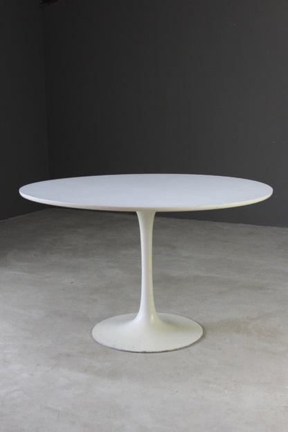 Retro White Tulip Dining Table - Kernow Furniture