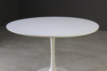 Retro White Tulip Dining Table - Kernow Furniture