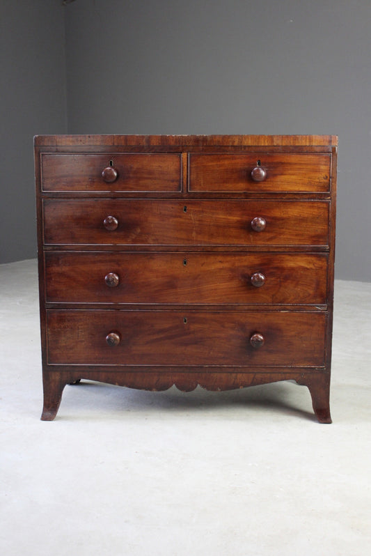 Antique Mahogany Chest of Drawers - Kernow Furniture