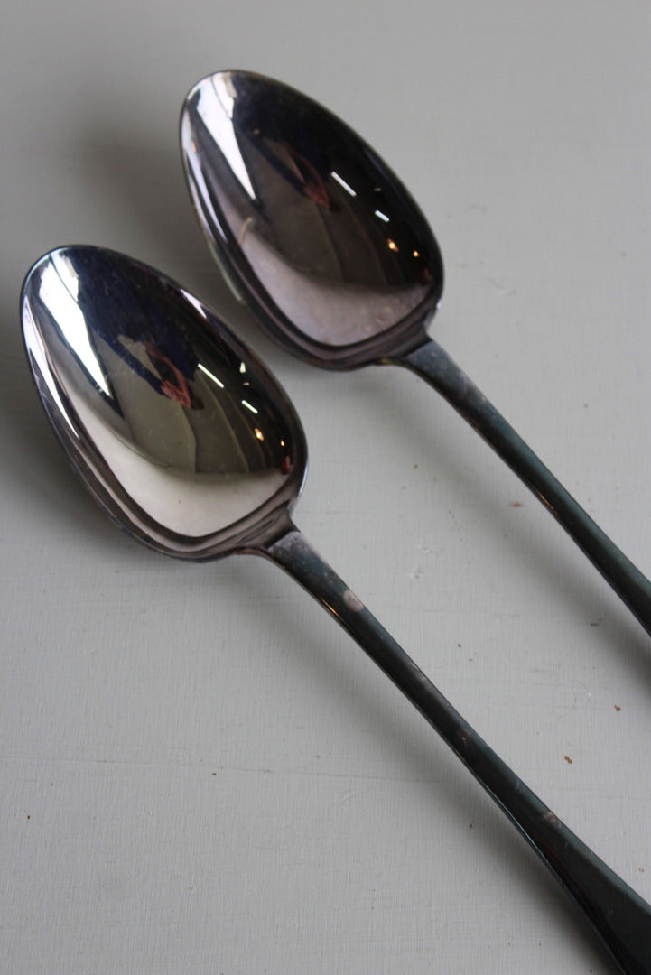 Pair Vintage EPNS Serving Spoons - Kernow Furniture