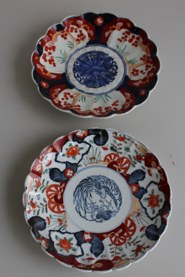 Two Oriental Imari Plates - Kernow Furniture