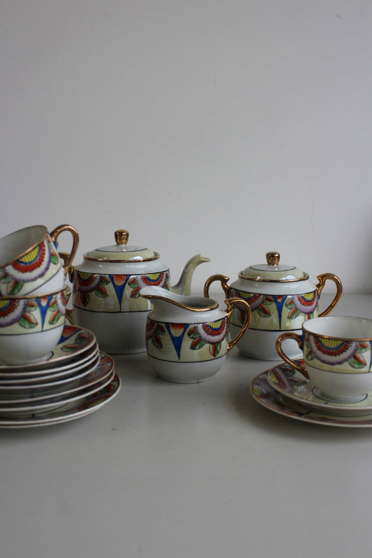 Vintage Japanese Lustre Tea Set - Kernow Furniture
