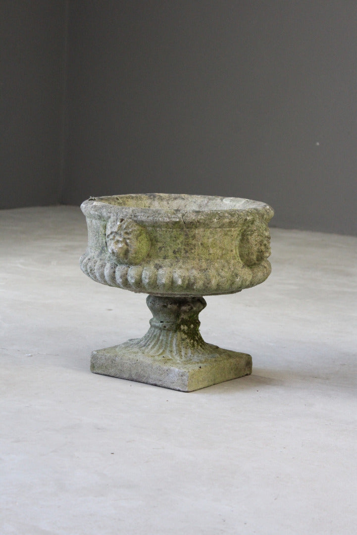 Pair Weathered Garden Urns - Kernow Furniture