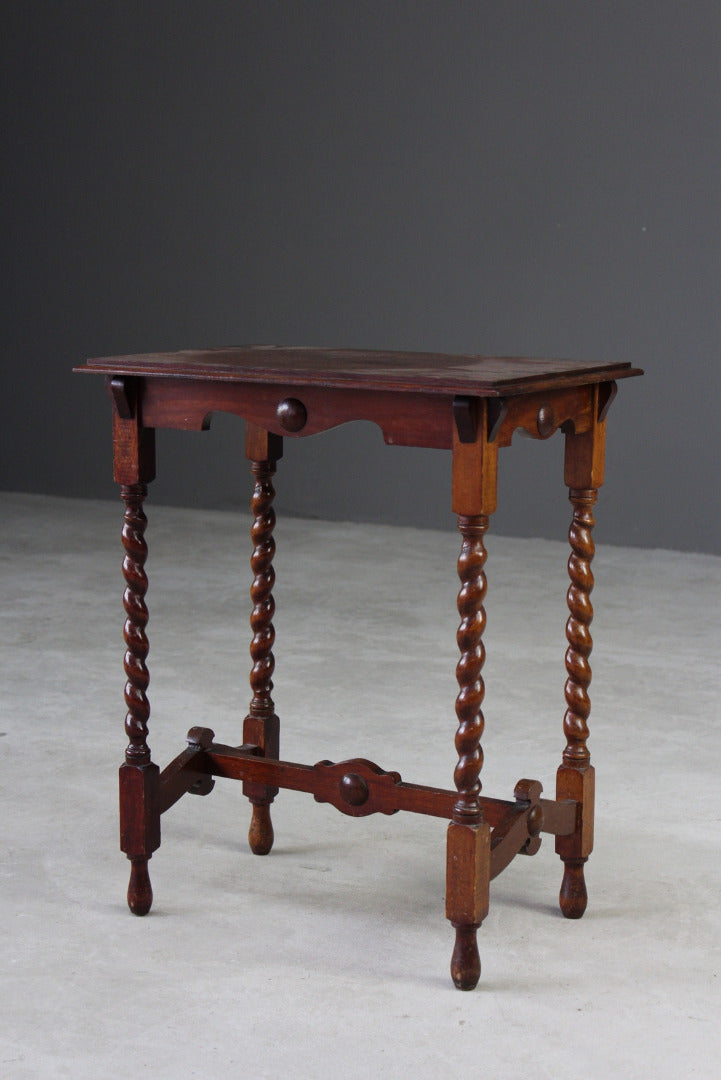 Mahogany Barley Twist Table - Kernow Furniture