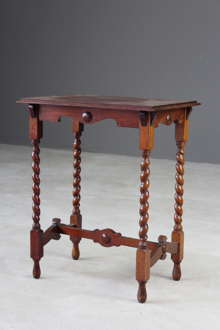 Mahogany Barley Twist Table - Kernow Furniture