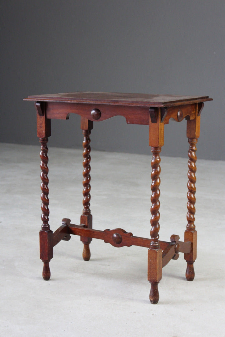 Mahogany Barley Twist Table - Kernow Furniture