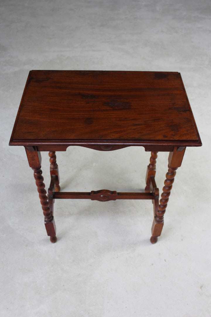 Mahogany Barley Twist Table - Kernow Furniture