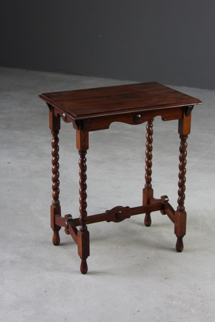 Mahogany Barley Twist Table - Kernow Furniture