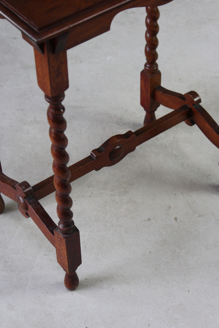 Mahogany Barley Twist Table - Kernow Furniture