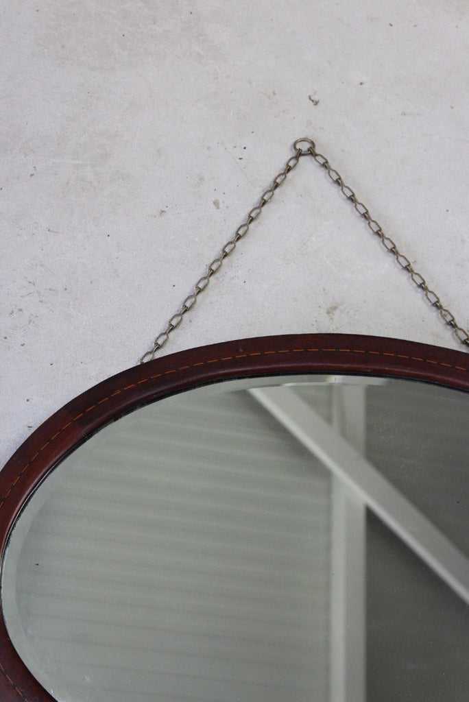 Antique Edwardian Oval Mirror - Kernow Furniture