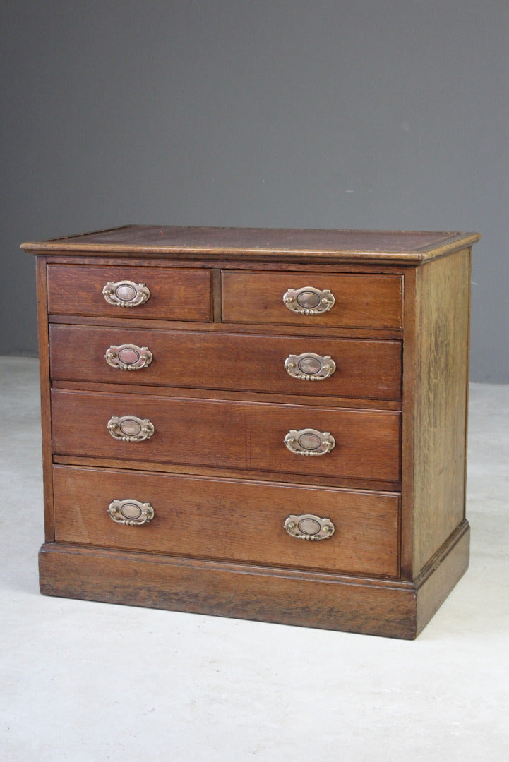 Antique Oak Chest of Drawers - Kernow Furniture