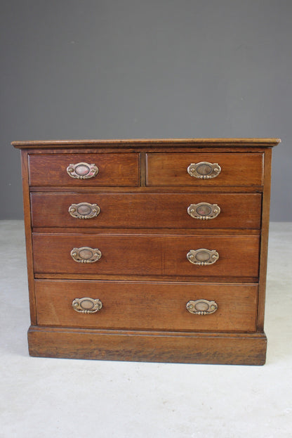 Antique Oak Chest of Drawers - Kernow Furniture