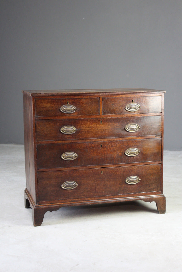 Antique Georgian Oak Chest of Drawers - Kernow Furniture