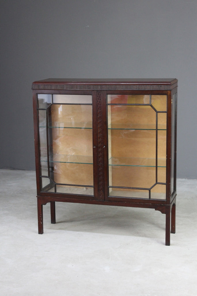 Antique Edwardian Mahogany Glazed Cabinet - Kernow Furniture