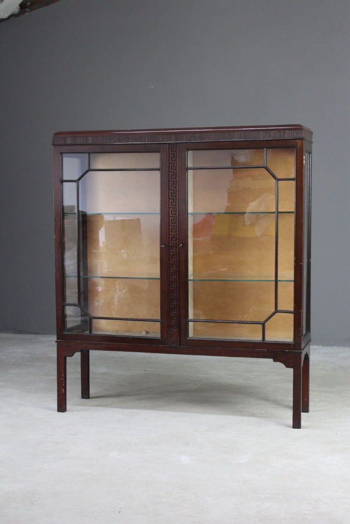 Antique Edwardian Mahogany Glazed Cabinet - Kernow Furniture