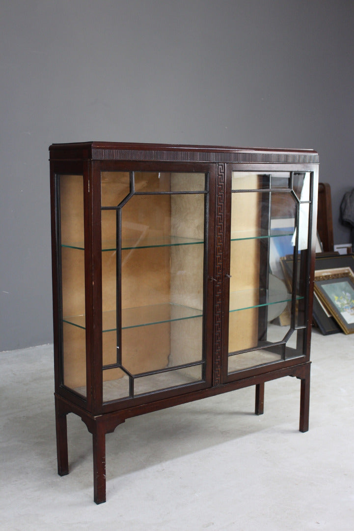 Antique Edwardian Mahogany Glazed Cabinet - Kernow Furniture