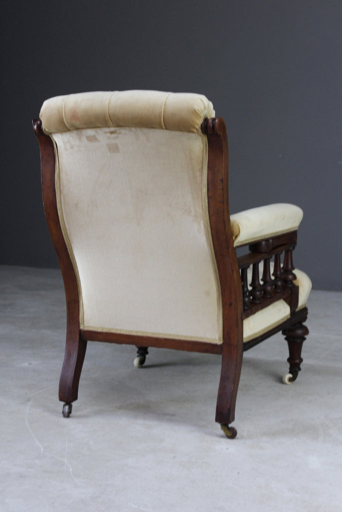 Antique Victorian Library Chair - Kernow Furniture