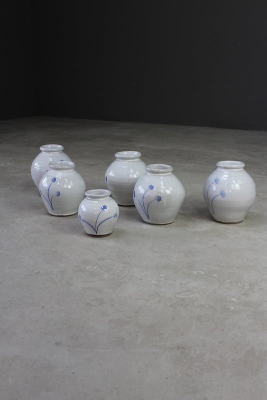 Collection Blue & White Glazed Vase - Kernow Furniture