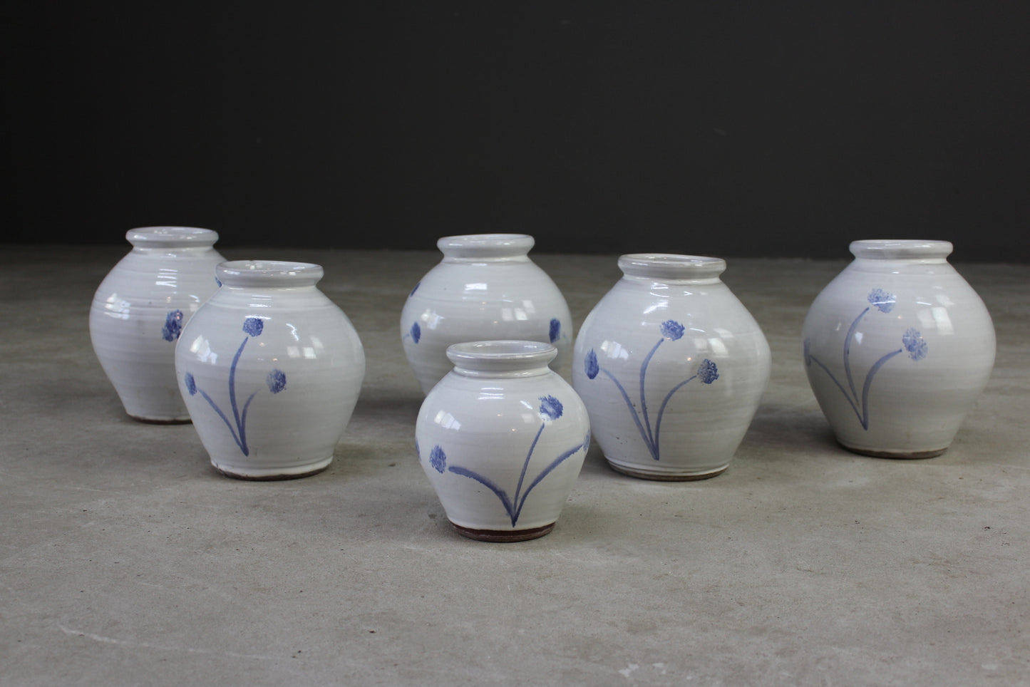 Collection Blue & White Glazed Vase - Kernow Furniture