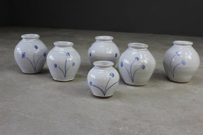 Collection Blue & White Glazed Vase - Kernow Furniture