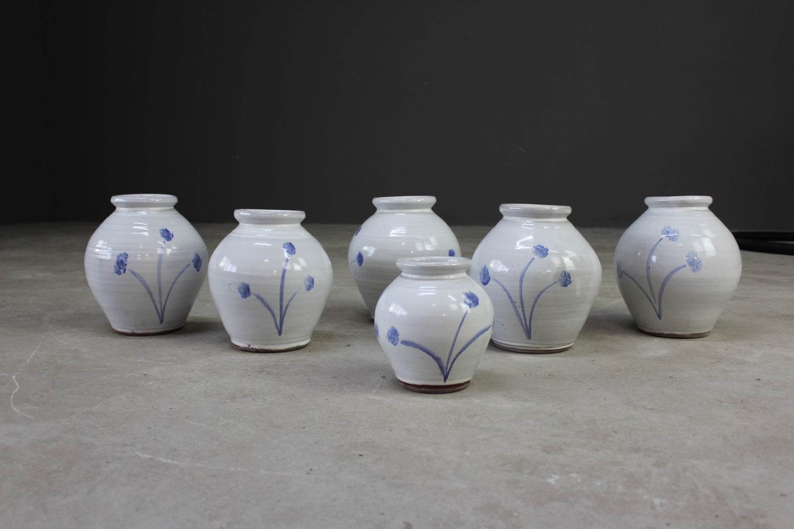 Collection Blue & White Glazed Vase - Kernow Furniture