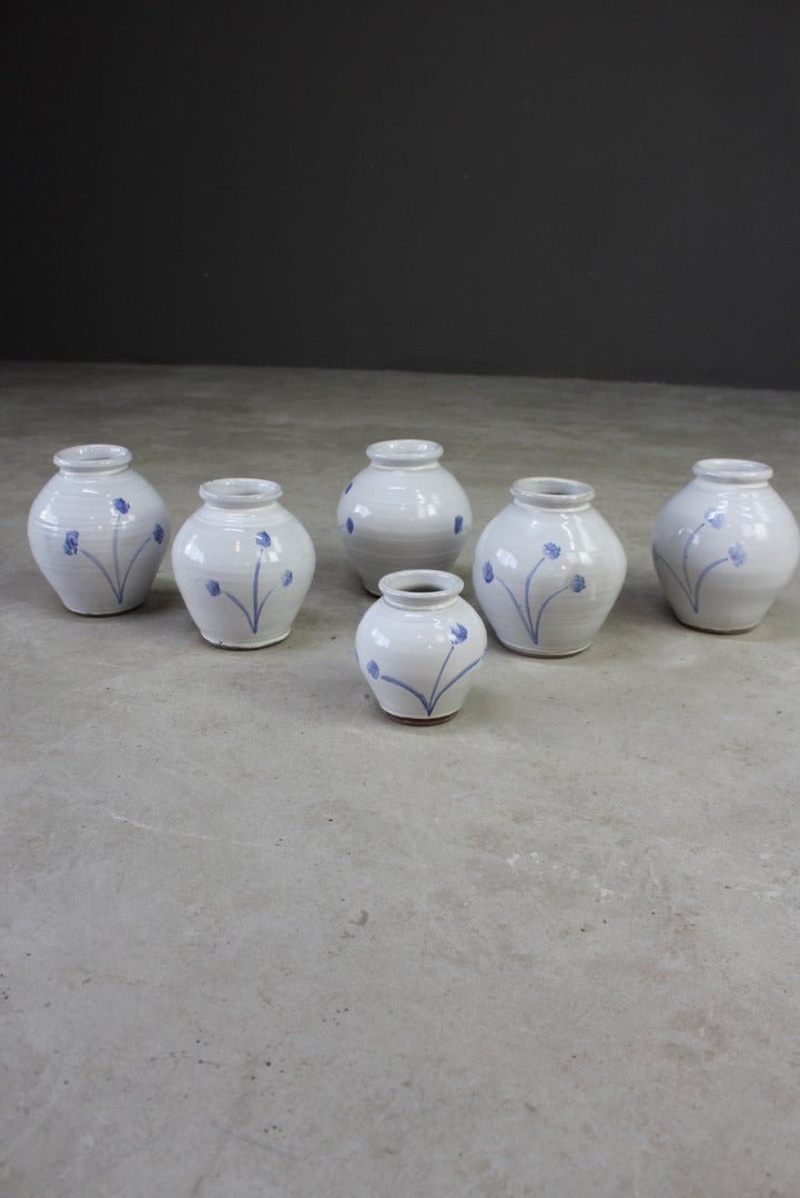 Collection Blue & White Glazed Vase - Kernow Furniture