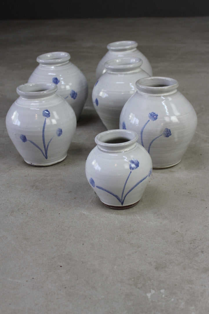 Collection Blue & White Glazed Vase - Kernow Furniture