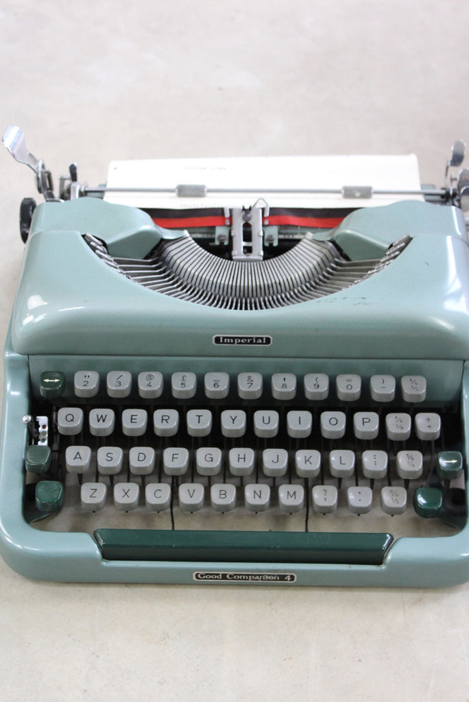 Vintage Imperial Good Companion 4 Typewriter - Kernow Furniture
