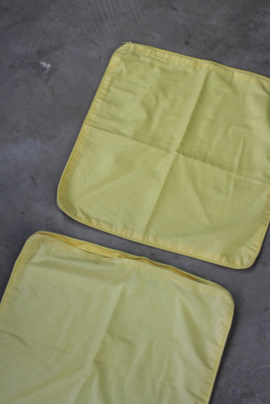 Pair Laura Ashley Yellow Cushion Covers - Kernow Furniture