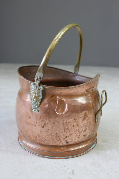 Copper Coal Scuttle - Kernow Furniture