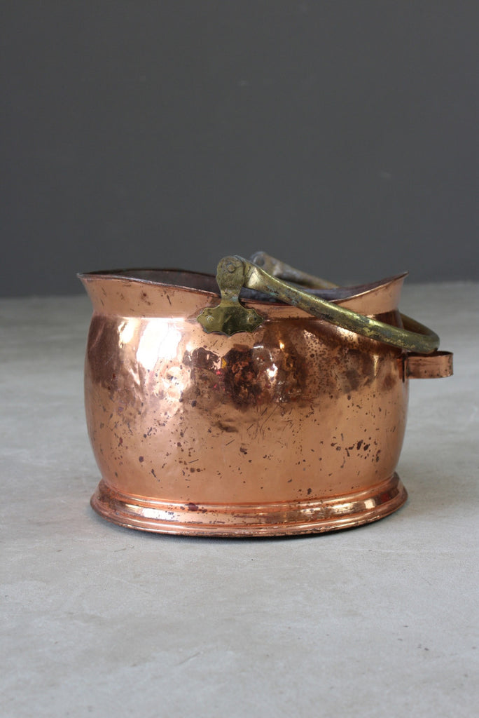 Copper & Brass Coal Bucket - Kernow Furniture