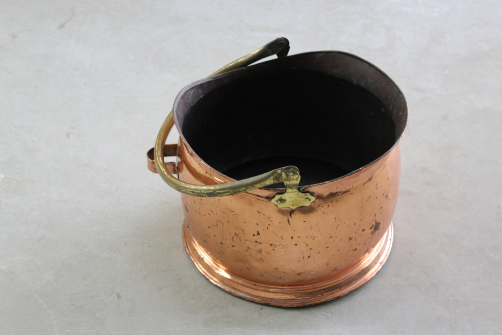 Copper & Brass Coal Bucket - Kernow Furniture