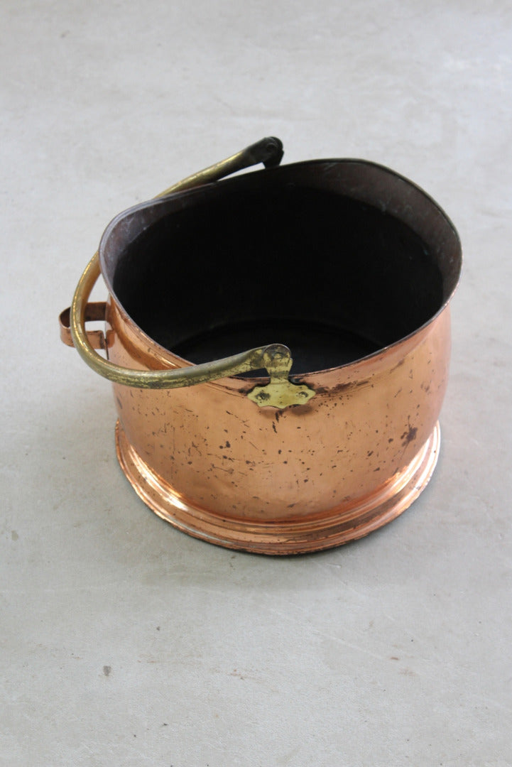 Copper & Brass Coal Bucket - Kernow Furniture