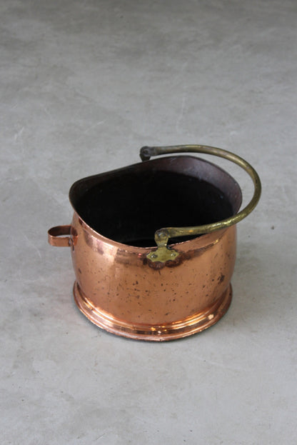 Copper & Brass Coal Bucket - Kernow Furniture