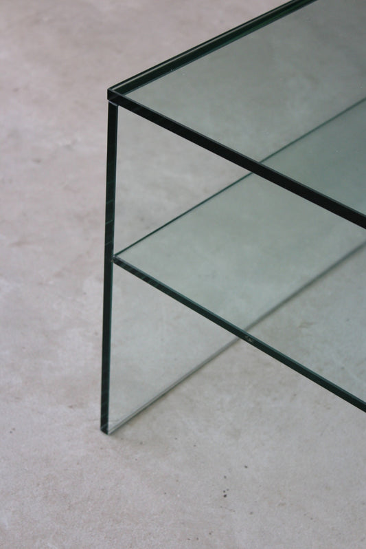 Quality Modern Large Square Glass Coffee Table - Kernow Furniture