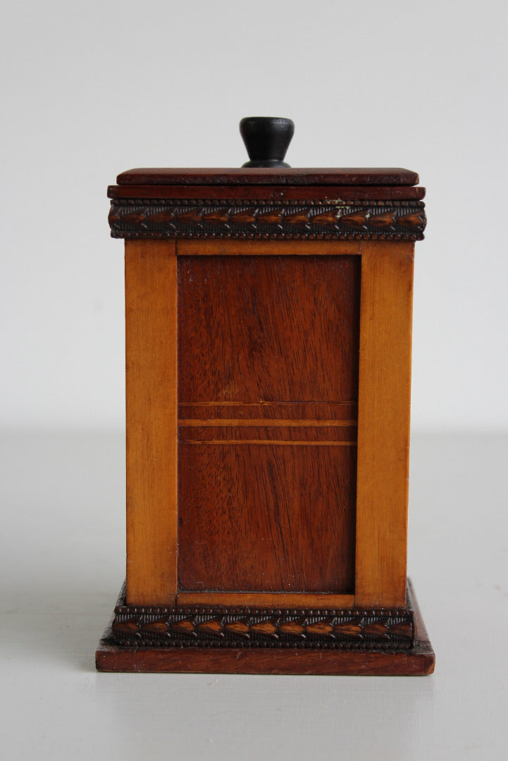 Vintage Wooden Tabacco Jar Pot - Kernow Furniture