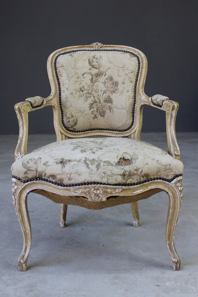 Antique Shabby Chic French Chair - Kernow Furniture