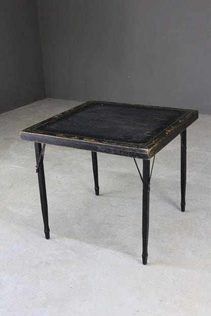 Vintage Oriental Card Table - Kernow Furniture