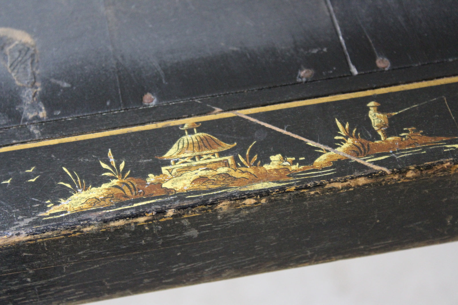 Vintage Oriental Card Table - Kernow Furniture