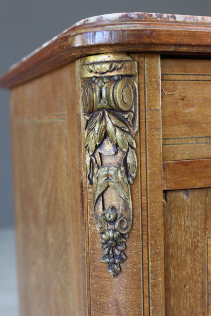 Antique French Bedside Cabinet - Kernow Furniture