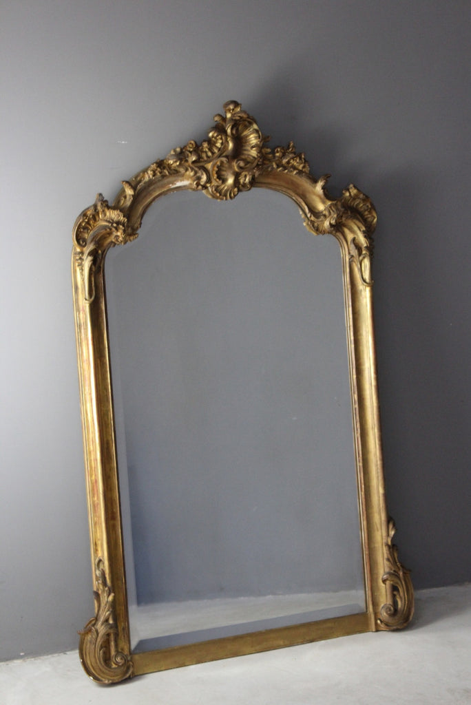 Antique Style Ornate Gilt Mirror - Kernow Furniture