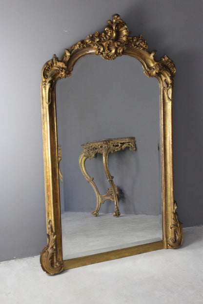 Antique Style Ornate Gilt Mirror - Kernow Furniture