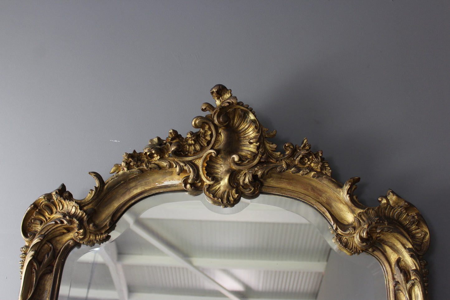 Antique Style Ornate Gilt Mirror - Kernow Furniture