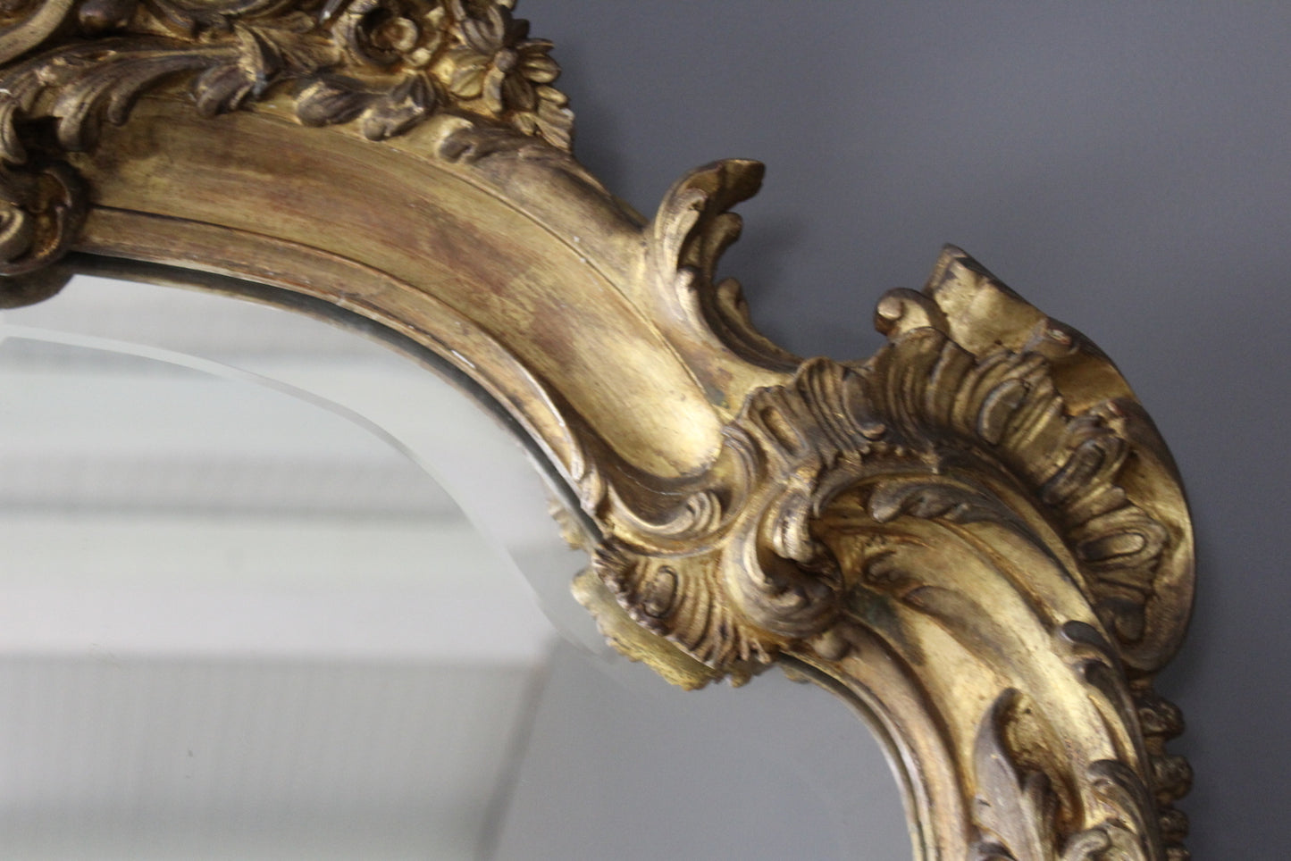 Antique Style Ornate Gilt Mirror - Kernow Furniture