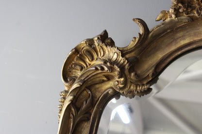 Antique Style Ornate Gilt Mirror - Kernow Furniture