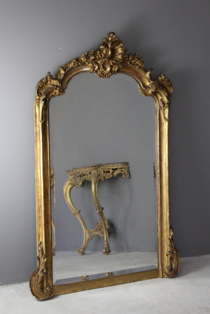 Antique Style Ornate Gilt Mirror - Kernow Furniture