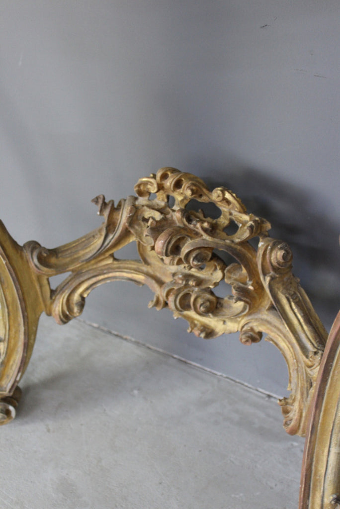 Antique Rococo Revival Giltwood Console Table - Kernow Furniture