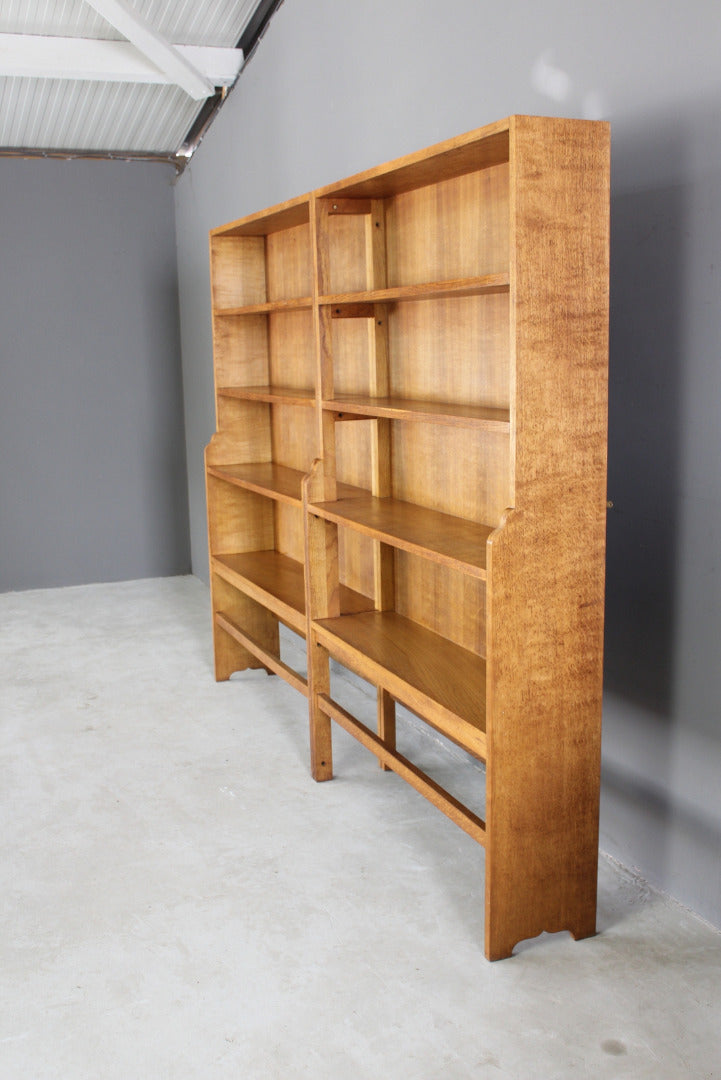 Arts & Crafts Style Oak Bookcase - Kernow Furniture